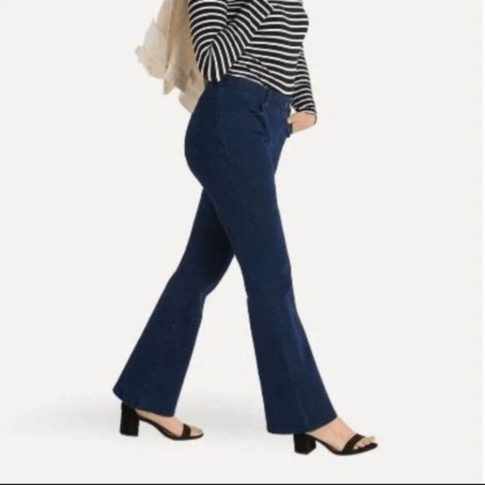 New Betabrand Dark Indigo Bootcut Yoga Denim Jeans XSmall Petite
